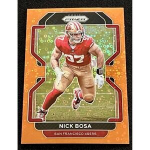 2021 Panini Prizm - Nick Bosa San Francisco 49ers #58 Orange Disco Prizm